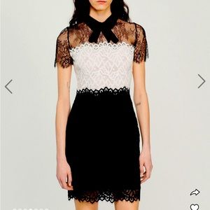 Sandra Paris two toned dress
